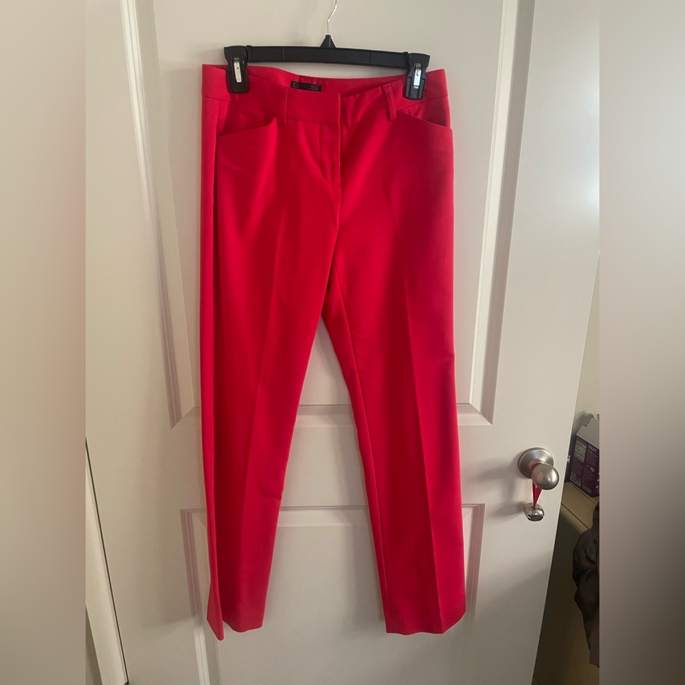 Express size 0 red pants